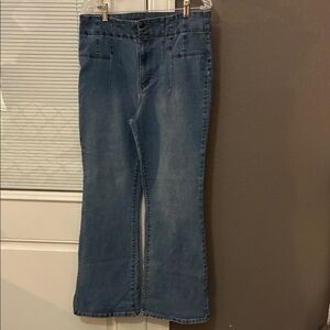 No Boundaries Dark Blue Flare Jeans